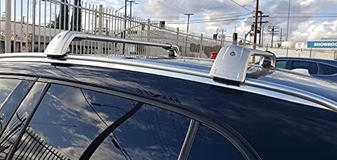 Roof Rack Cross Bars fit for Volkswagens VW Taos 2022-2024 (with Factory Side Rail) Silver Side Rails Cargo Bar in Saudi Arabia