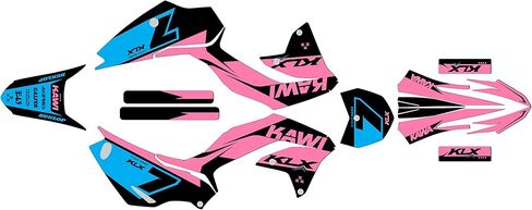Graphics Kit for Kawasaki KLX 230R (2020-2024) Legend Series Smoke 21 Mil - Dirt bike Custom Racing Graphics Decals Stickers Kit, no-plastics in Kuwait