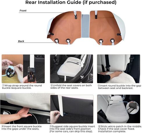 3 Packs Nappa Leather Front & Rear Seat Covers for Tesla Model Y/3 Highland/Juniper 2025 2026 Interior Accessories, Breathable All-Season Non-Slip Bottom Seat Protectors Cushion (Black) in Saudi Arabia