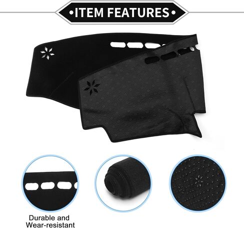 Dash Cover Kit Compatible for Lexus LS LS460 LS600H 2007-2012, Durable Polyester Black Center Console Dashboard Cover Pad Carpet in Saudi Arabia