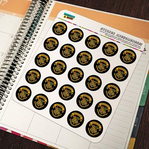 Harry Potter Ilustrated Hogwart's Crest Planner Calendar Scrapbooking Crafting Stickers in Kuwait