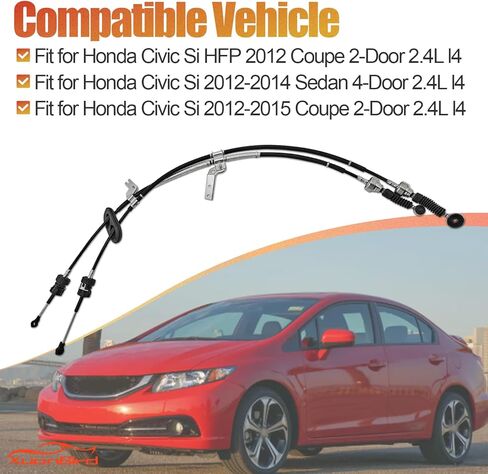 54310-TR4-A02 Shifter Cables Fit for Honda Civic Si 2.4L l4 2012 2013 2014 2015, Manual Transmission Gear Shift Cable, Replace 54310TR4A02 Wire Change in Saudi Arabia