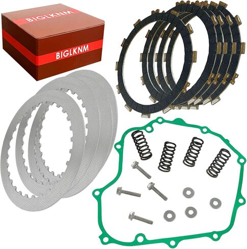 Clutch Friction Clutch Plate Gasket Kit with Springs Bolts Compatible with EX250 Ninja 250R 1988-2007 13088-1013 13089-026 11009-1872 in Kuwait
