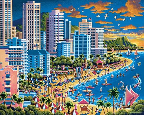 Dowdle Jigsaw Puzzle - Waikiki - 500 Piece in Kuwait