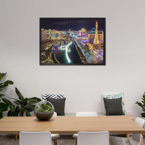 Puzzles for Adults 1000 Pieces: Las Vegas Strip City Night Landscape Jigsaw Puzzle - Challenging 1000 Piece Puzzle for Adults US City Skylines Artwork for Home Decor & Relaxation 27.5"x19.6"/70*50cm in Kuwait