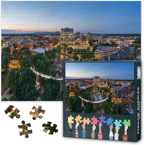 Puzzles for Adults 1000 Pieces: Las Vegas Strip City Night Landscape Jigsaw Puzzle - Challenging 1000 Piece Puzzle for Adults US City Skylines Artwork for Home Decor & Relaxation 27.5"x19.6"/70*50cm in Kuwait