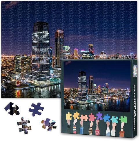 Puzzles for Adults 1000 Pieces: Las Vegas Strip City Night Landscape Jigsaw Puzzle - Challenging 1000 Piece Puzzle for Adults US City Skylines Artwork for Home Decor & Relaxation 27.5"x19.6"/70*50cm in Kuwait