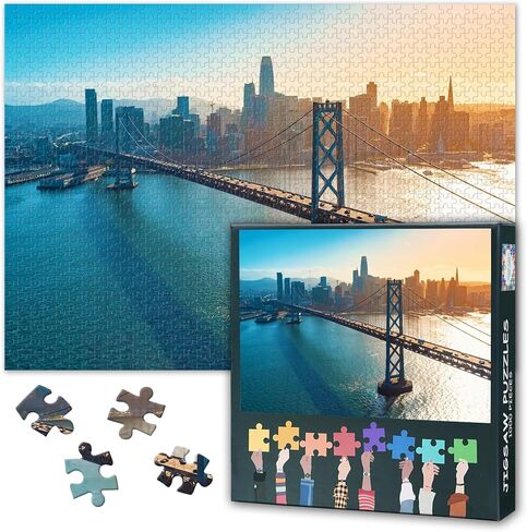 Puzzles for Adults 1000 Pieces: Las Vegas Strip City Night Landscape Jigsaw Puzzle - Challenging 1000 Piece Puzzle for Adults US City Skylines Artwork for Home Decor & Relaxation 27.5"x19.6"/70*50cm in Kuwait