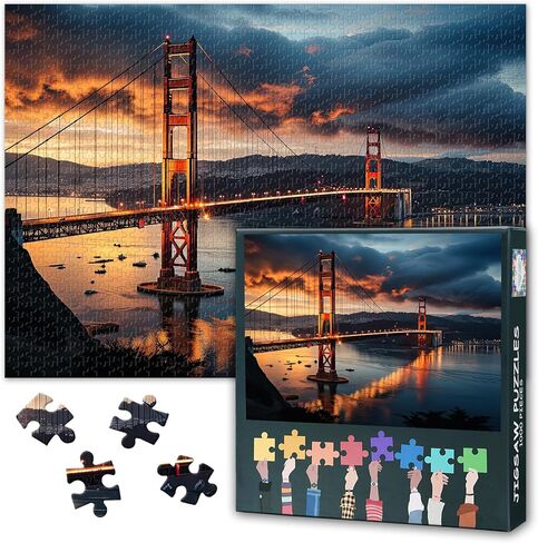 Puzzles for Adults 1000 Pieces: Las Vegas Strip City Night Landscape Jigsaw Puzzle - Challenging 1000 Piece Puzzle for Adults US City Skylines Artwork for Home Decor & Relaxation 27.5"x19.6"/70*50cm in Kuwait