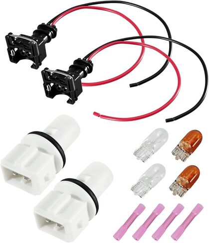 Side Marker Light Bulb Socket with Wire Harness Fit for Ford F250 F350 F450 F550 Super Duty Mercury Cougar 1999-2013 Replace F8RZ13K371AA in Kuwait