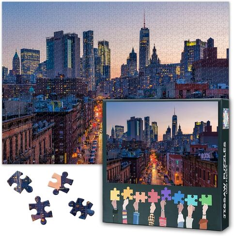 Puzzles for Adults 1000 Pieces: Las Vegas Strip City Night Landscape Jigsaw Puzzle - Challenging 1000 Piece Puzzle for Adults US City Skylines Artwork for Home Decor & Relaxation 27.5"x19.6"/70*50cm in Kuwait