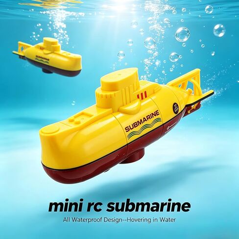 Mini RC Submarine Toy, Waterproof Remote Control Underwater Diving Boat for Fish Tank, Electric Water Toy for Kids Birthday Gift in Saudi Arabia