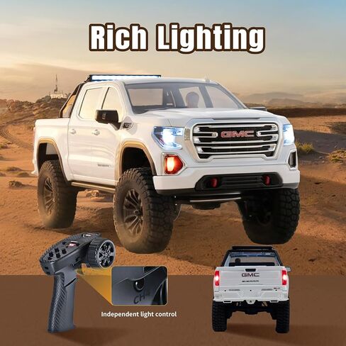 BEEZRC FMS 1/18 FCX18S Sierra S Brushless RC Crawler, Officially Authorized, RTR Off-Road 4x4 with LED Lights mini RC Truck, Two-Speed Switch, Remote Control Car for Adults in Saudi Arabia