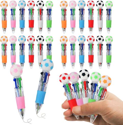 24 Pcs Baseball Party Favors Baseball Multicolor Pen in One 4-in-1 Cute Fun Pens Bulk Kawaii Ballpoint Pen for Sports Goodie Bags Stuffers (Baseball) in Saudi Arabia