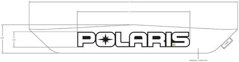 Polaris 7191493 White Polaris Decal RZR XP EPS Ultimate Pro Premium 2020 in Kuwait