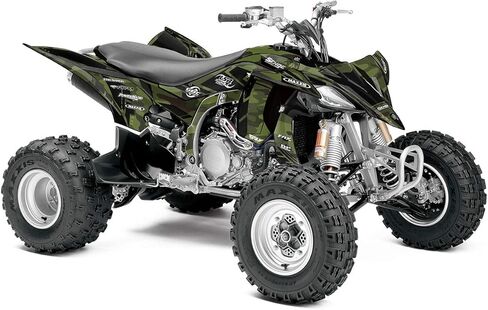 All Years Raptor 80 Apache Green Senge Graphics Kit Compatible with Yamaha in Saudi Arabia