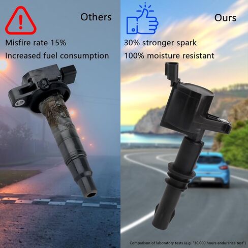 DG511 OEM Ignition Coil - Compatible with Ford Expedition F150 F250 Lincoln Mark LT Navigator 5.4L 4.6L 6.8L - Replaces # DG511 3L3E-12A366-CA 3L3Z-12029-BA in Kuwait