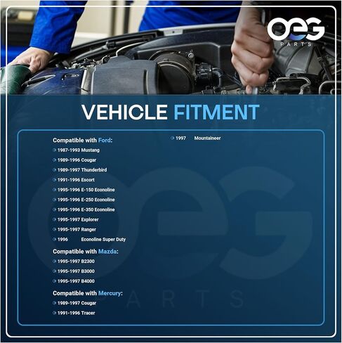 أجزاء OEG محرك ممسحة أمامي جديد متوافق مع Ford E-350 E-250 E-150 Econoline 1995 1996، Ranger Explorer 1995-1997، Mustang 1987-1993، Thunderbird 1989-1997 F5CZ17508A F5UZ17508A WPM2003 ZZM067350 in Kuwait
