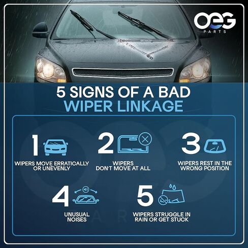 أجزاء OEG وصلة محرك ممسحة جديدة متوافقة مع شيفروليه سوبربان C2500 92-99 Front 12463066 15043370 15783973 602-204 602204 WPL128 in Kuwait