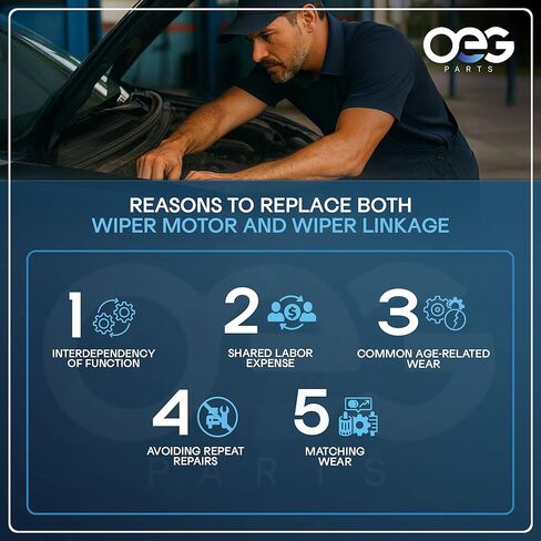 أجزاء OEG وصلة محرك ممسحة جديدة متوافقة مع شيفروليه سوبربان C2500 92-99 Front 12463066 15043370 15783973 602-204 602204 WPL128 in Kuwait