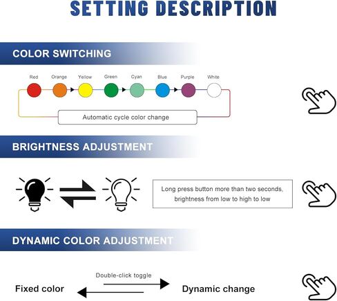 2 PCS USB Type C LED Car Ambient Light, 8 Colors RGB Vehicle Atmosphere Light with Adjustable Brightness, Mini USB Ambient Lamp Interior Decoration for Vehicle Home Office in Saudi Arabia