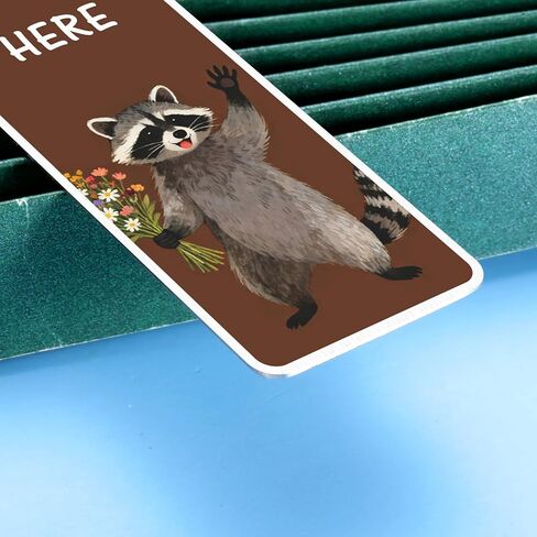 Raccoon Gifts for Women Men Book Marks for Reading Women Men Raccoon Lover Animal Pet Lovers Bookish Gifts Reading Accessories for Book Lovers Bookworm Valentines Day Basket Stuffers in Saudi Arabia