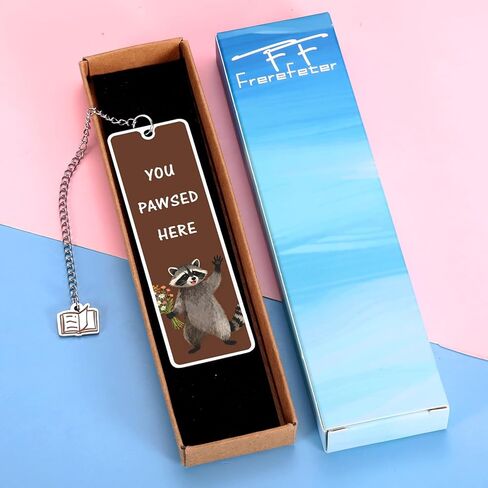 Raccoon Gifts for Women Men Book Marks for Reading Women Men Raccoon Lover Animal Pet Lovers Bookish Gifts Reading Accessories for Book Lovers Bookworm Valentines Day Basket Stuffers in Saudi Arabia