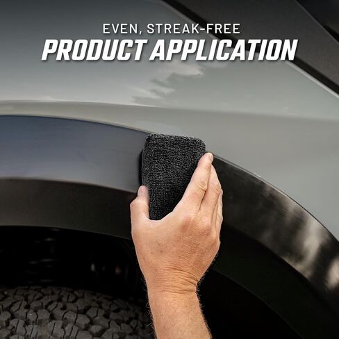Slick Products Premium Microfiber Applicator Sponge – 3" x 5" Soft Lint-Free Detailing Pads for Wax, Sealant, Tire Dressing & Interior Cleaning, Double-Stitched Durable Design (3-Pack) in Saudi Arabia