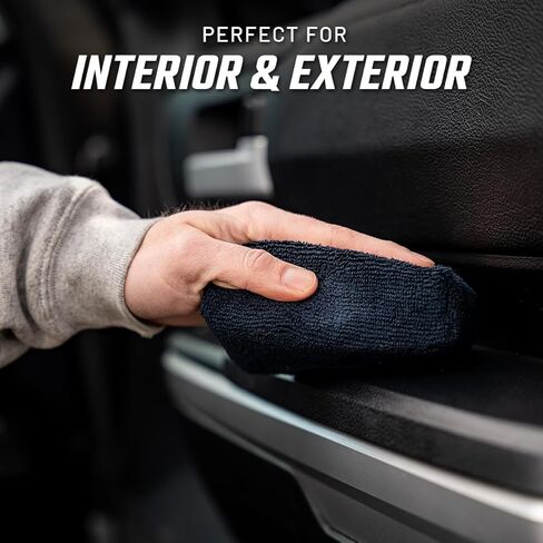 Slick Products Premium Microfiber Applicator Sponge – 3" x 5" Soft Lint-Free Detailing Pads for Wax, Sealant, Tire Dressing & Interior Cleaning, Double-Stitched Durable Design (3-Pack) in Saudi Arabia