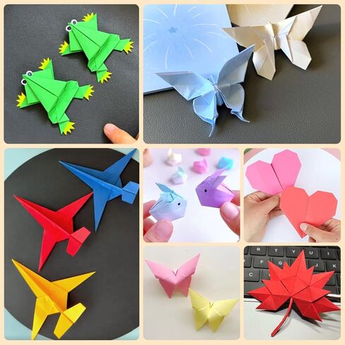 Tiehuoxia Origami Paper 6x6,220pcs Sheets Origami 20 Colors with Tutorial Manual, Folding Paper for Fun & Relaxation, DIY Art and Craft Projects in Saudi Arabia