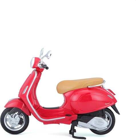 1/18 Scale Collection Miniature Scooter Motorcycle Model Compatible with Piaggio Vespa Primavera 150 Red 32721 in Saudi Arabia