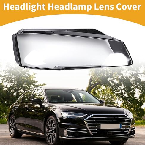 Headlight Lens Cover Headlight Headlamp Lense Clear Lens Cover for Audi A8 2014-2017 Clear Black Pc 1 Pc Front Right Car in Kuwait