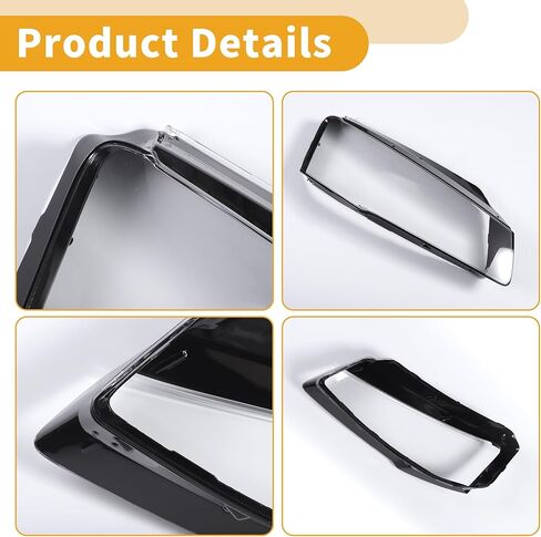 Headlight Lens Cover Headlight Headlamp Lense Clear Lens Cover for Audi A8 2014-2017 Clear Black Pc 1 Pc Front Right Car in Kuwait