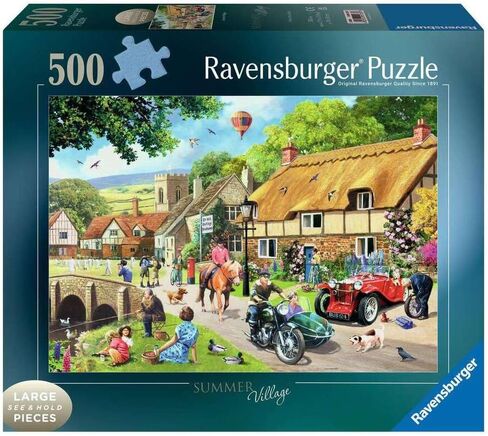 أحجية الصور المقطوعة ذات الحجم الكبير من Ravensburger Summer Village مكونة من 500 قطعة للبالغين والأطفال من سن 10 سنوات فما فوق in Kuwait
