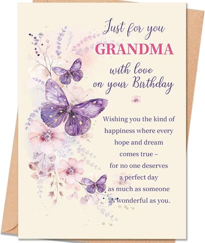 Grandma Birthday Card, Birthday Gift for Grandma in Saudi Arabia