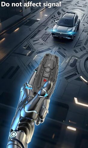 ملحقات حماية غطاء المفتاح الثقيل لـ 2018-2024 Ford Explorer F-150 Fusion Mustang Escape Edge Mustang Ranger Expedition Maverick Transport Key Fob (4 أزرار-أسود) in Kuwait