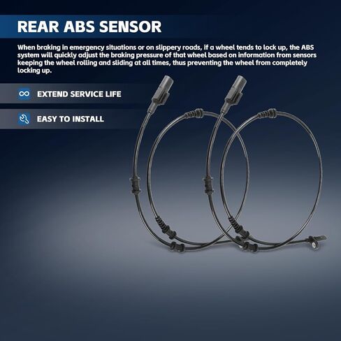 2 قطعة مستشعر سرعة العجلات الأمامية ABS متوافق مع مرسيدس بنز CLA180 CLA200 CLA250 GLA180 GLA200 GLA250 GLA45 (AMG) استبدال # 479105DA0A 2465402510 A2465402510 60999 in Kuwait
