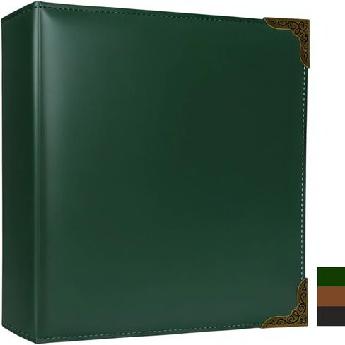 Hardback Leather 3 Ring Binder, 1.3 Inch D Ring, Three Ring Binders Fits 8.5" x 11", Corner Protectors, PU Leather Cover, for Photo Album, Home, Professional Office & School Supplies, Pink in Saudi Arabia