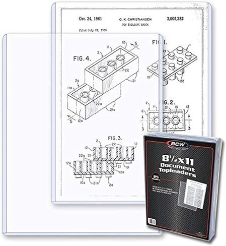 BCW 8 1/2" x 11" Clear Rigid Toploaders (Qty= 1 Pack of 25) in Saudi Arabia
