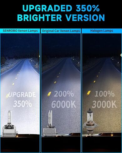 Fit for Mercedes Benz 2017-2019 GLS450 GLS550 GLS63 AMG 2008-2015 GL320 GL350 GL450 GL550 GL63 GLK350 GLK450 D1S HID Xenon Headlight Bulbs, High Low Beam Light Bulb, 6000K White, Pack of 2 in Saudi Arabia
