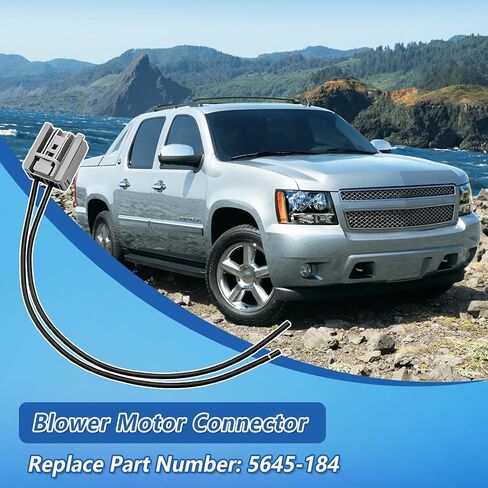 645-184 Blower Motor Connector Pigtail Fit for Cadillac/Hummer H2/ Chevrolet Avalanche/Silverado/GMC Sierra/Yukon, 16AWG Wiring Harness Replace 645 184 in Saudi Arabia