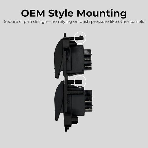 Custom Fit Dash Switch Panel for 1999-2007 Chevy Silverado & GMC Sierra GMT800 (NBS), 2 Rocker Switches - Factory Fit Interior Upgrade (2 Rocker Switches Included) in Saudi Arabia