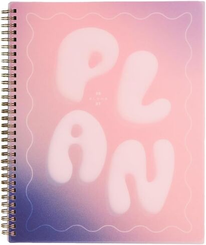 Organized by Happy Planner Twin-Loop Dated 12-Month Jul. 2025–Jun. 2026 Planner, Big Size, Dashboard Layout, Pastel Petals in Kuwait
