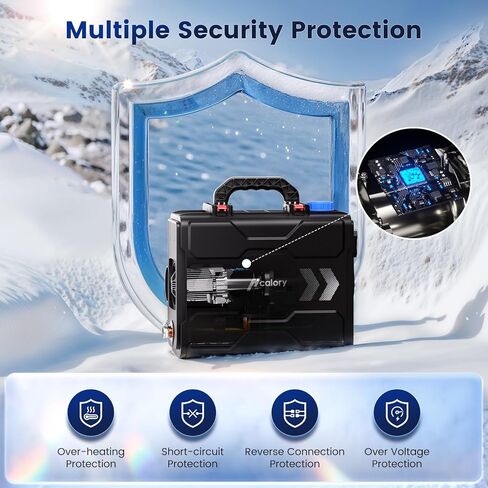 8KW Diesel Heater, All in One 6L Toolbox 2S Portable Parking Diesel Air Heater 110/12/24V with App Control, Automatic Start and Stop, Altitude Mode Functions for RV Garage Camper Fishing 2025 Upgraded in Saudi Arabia