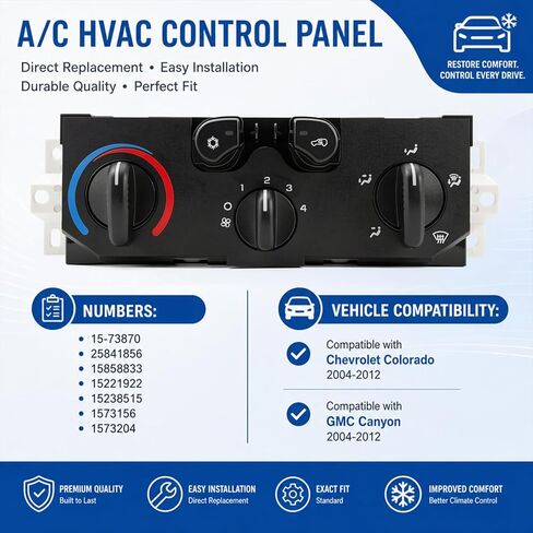 25841856 A/C Control Panel Compatible for Isuzu i-290 2007-2008 Air Conditioning Heater Control Switch in Saudi Arabia