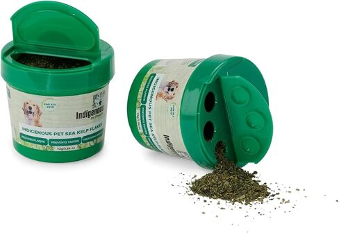Indigenous Pet Products Organic Sea Kelp Flakes for Dogs, 72g/ 2.54oz, Green in Saudi Arabia