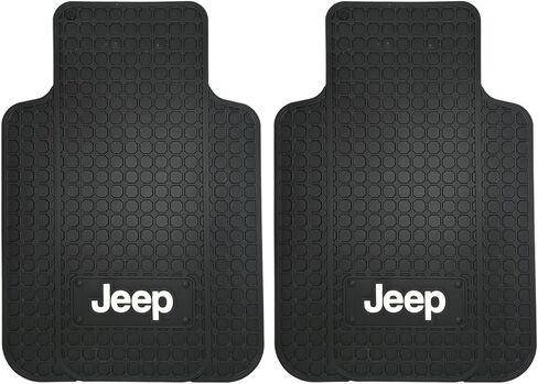 Jeep Logo Car Truck SUV Front & Rear Seat Rubber Floor Mats - 4PC in Kuwait