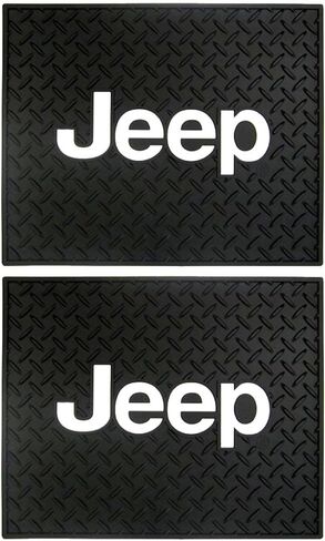Jeep Logo Car Truck SUV Front & Rear Seat Rubber Floor Mats - 4PC in Kuwait