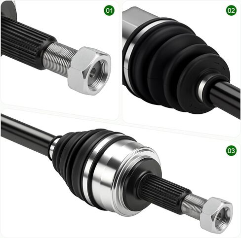 Front Left Driver Side CV Axle Shaft Assembly Fit for Nissan Rogue L4 2.5L 2017–2020 (Not for Hybrid or Special Edition Models),Replace# 66-6467 in Kuwait