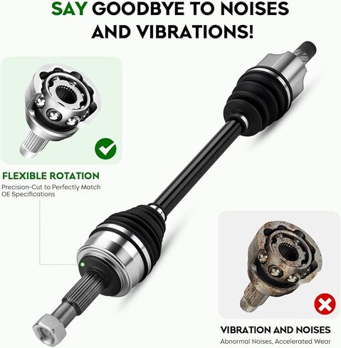 Front Left Driver Side CV Axle Shaft Assembly Fit for Nissan Rogue L4 2.5L 2017–2020 (Not for Hybrid or Special Edition Models),Replace# 66-6467 in Kuwait